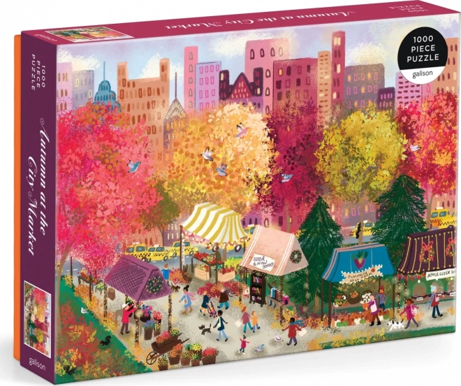 Autumn at the City Market Puzzle 1000 Pieces