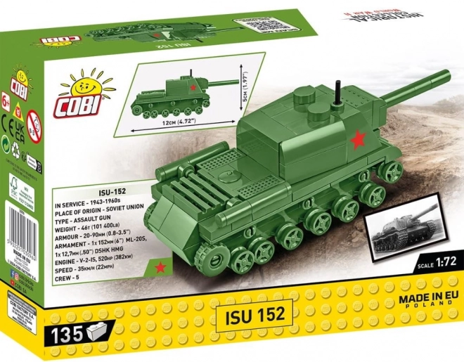 Heavy Armored Gun ISU-152 Building Blocks Set