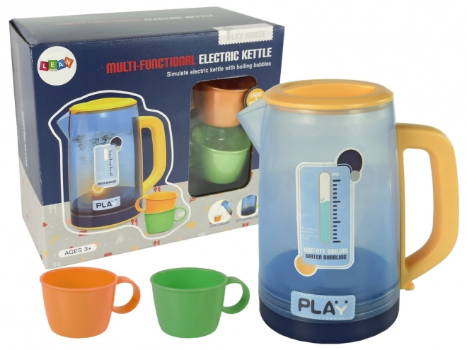 Electric Blue Toy Kettle with Sound and Light Effects