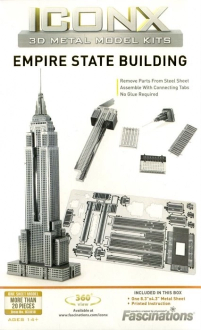 3D metalen model Empire State Building METAL EARTH