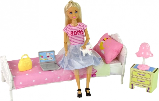 Complete doll bedroom