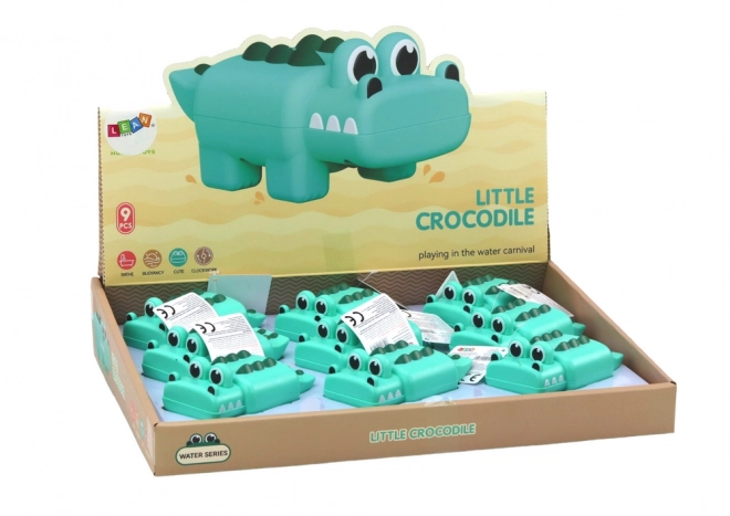 Wind-Up Green Crocodile Bath Toy