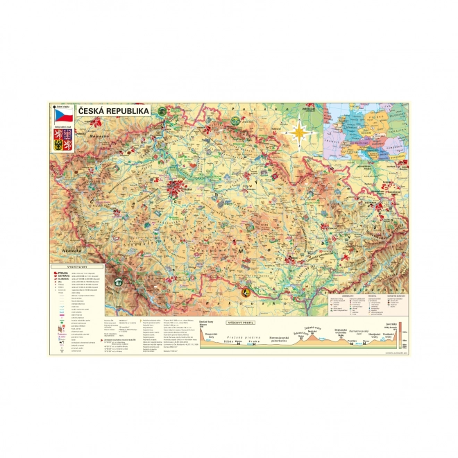 Dino Czech Republic Map Puzzle 500 Pieces