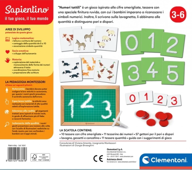 Clementoni Set Montessori: Numeri Tattili