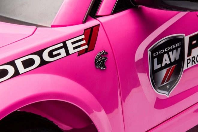 Pink Dodge Charger Ride-On Police Car