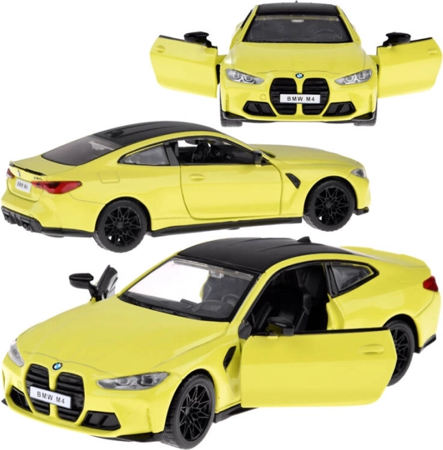 Metalmodel BMW M4 1:32 med lyd og lys