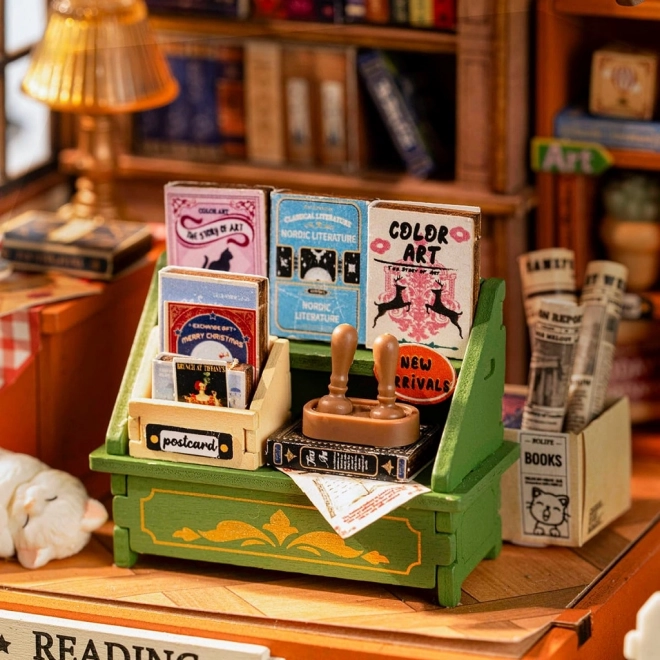 Robud DIY Bookstore Miniature