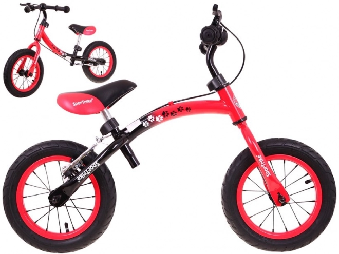 Children's Balance Bike Boomerang SporTrike Red