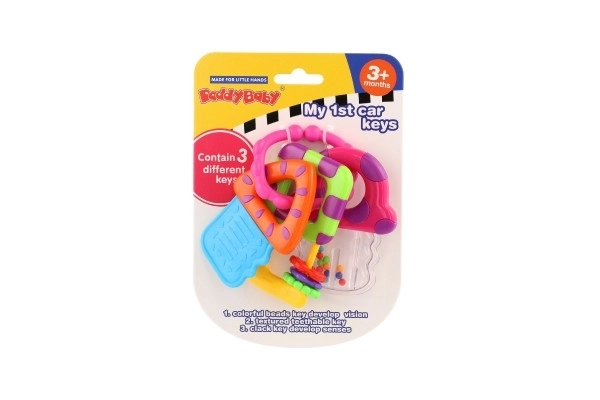 Baby Teething Rattle Key Set