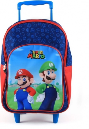 Skolerygsæk på hjul Super Mario