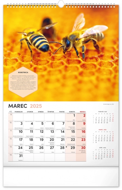 Wall Beekeeper Calendar 2025