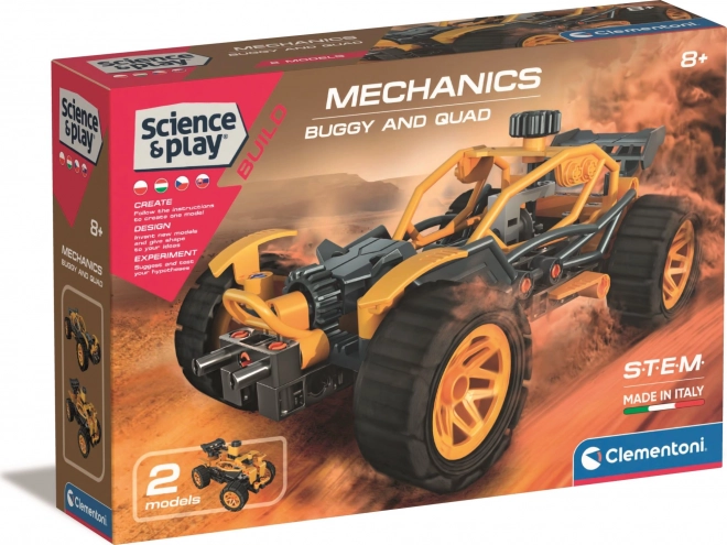 Clementoni Science & Play Mechanical Laboratory 2-in-1 Buggy and Quad Bike