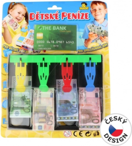 Children's Cash Register with Euro Money