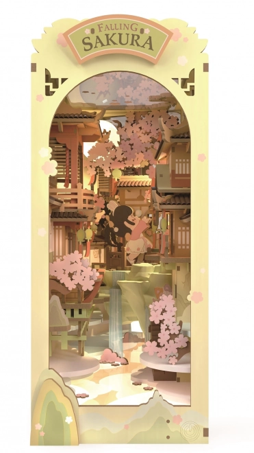 Falling Sakura Bookend 3D Puzzle