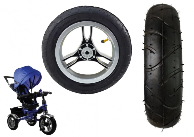 Rear Wheel for PRO600 with Inflatable Rubber Tire