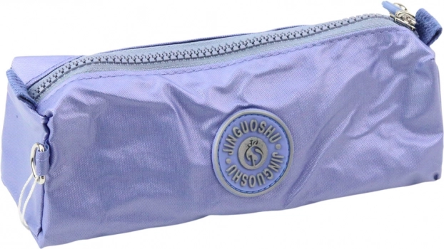 School pencil case with one compartment, blue