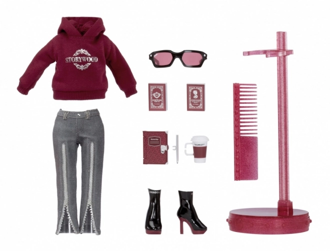 Shadow High Scarlet Rose Maroon Accessories Set