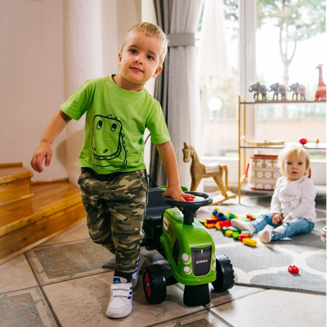 Falk bébitraktor Claas utánfutóval és kerti eszközökkel