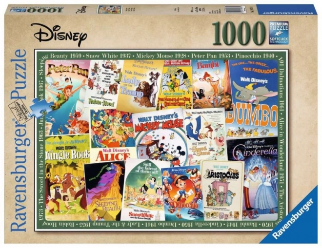 Disney Movie Posters 1000 Piece Puzzle