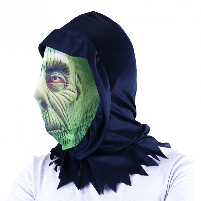 Green Textile Mask for Halloween and Carnivals