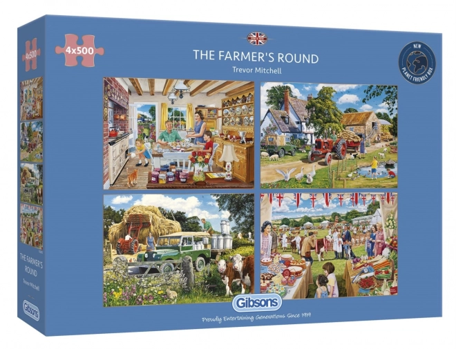 Gibsons Four Seasons Farm Puzzle Set