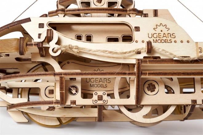 Ugears 3D Wooden Mechanical Tugboat Puzzle