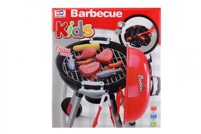 Battery-Powered Toy Grill Set