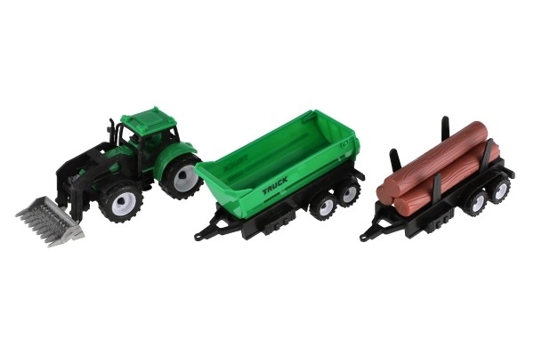 Tractor with Detachable Trailer Toy Set