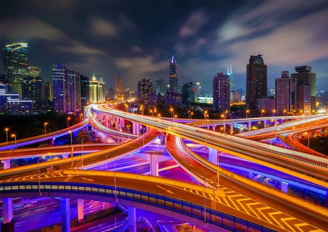 Enjoy Puzzle Shanghai Center at Night 1000 Pieces