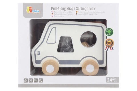 Wooden Pull Along and Shape Sorter Truck