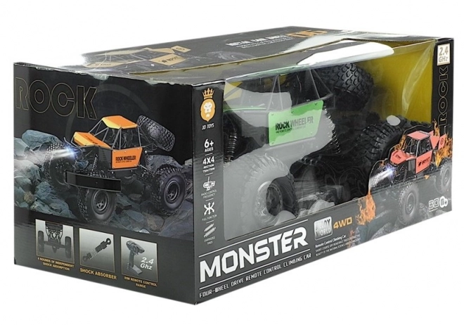 Remote Control Monster Truck with Suspension Green