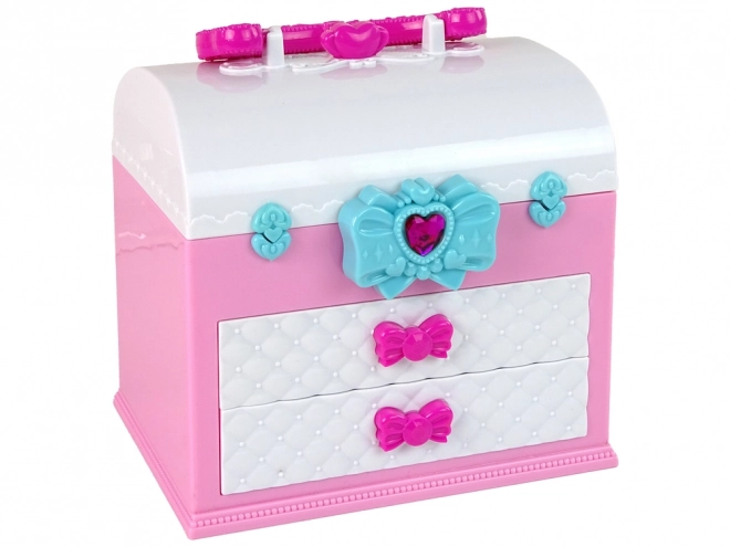 Beauty Case Set Pink White