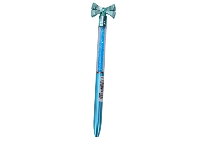 Elegant Pen with Bow and Sparkling Gems