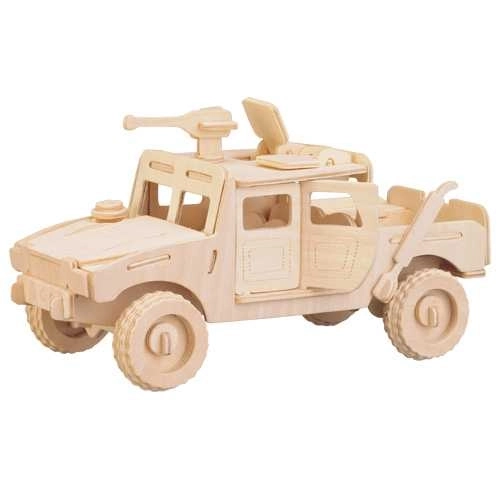 Wooden 3D Puzzle Combat Vehicle