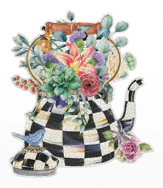 Galison Teapot Shaped Puzzle 750 Pieces