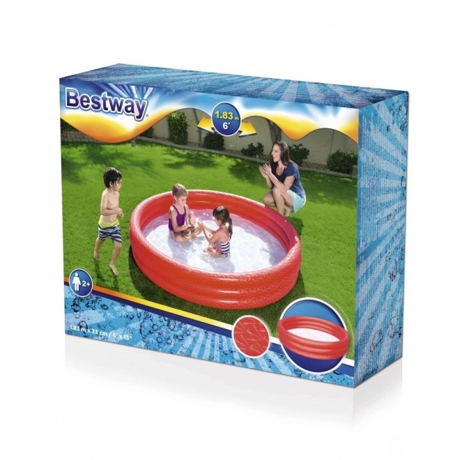 Inflatable Red Children's Garden Pool