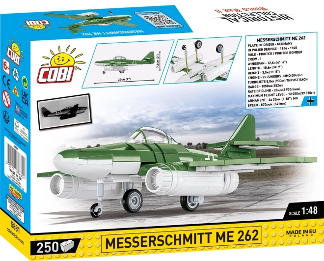 Messerschmitt Me 262 Jet Fighter Model - 1:48 Scale