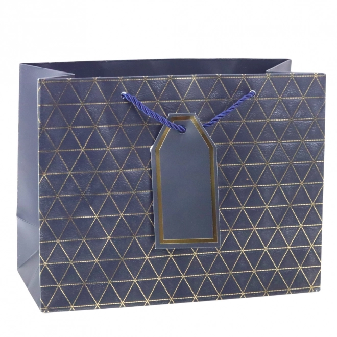 Borsa regalo con linee dorate