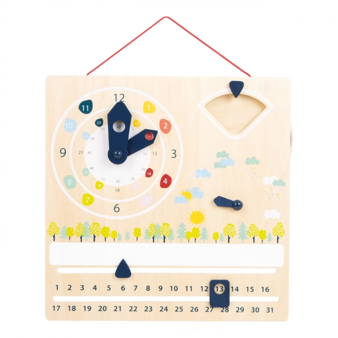 Small Foot Educational Calendar with Clock