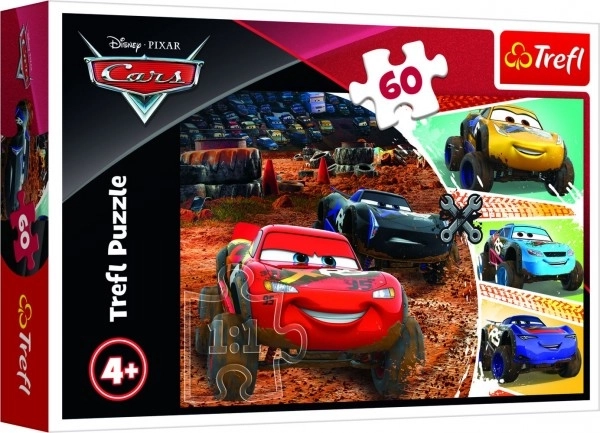 60-piece puzzle cars 3 lightning mcqueen and friends