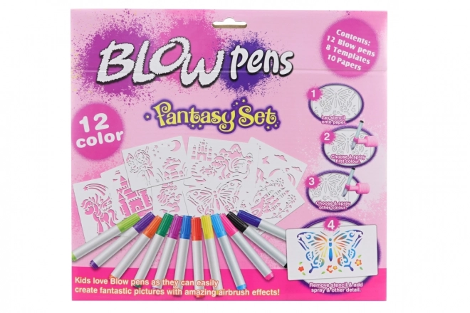 Blow Pens Art Set for Girls