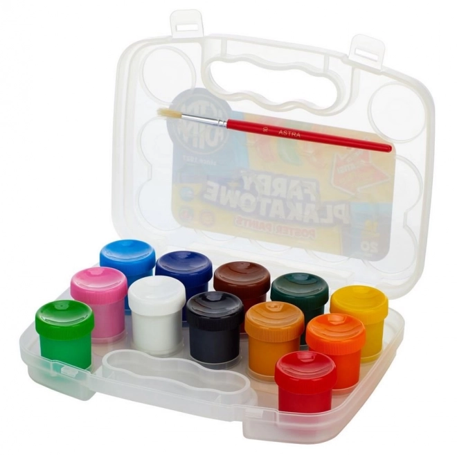 Astra Tempera Paint Set with Brush