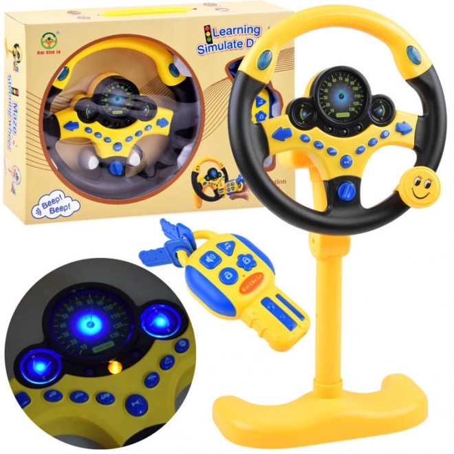 Interactive Steering Wheel Set With Sounds