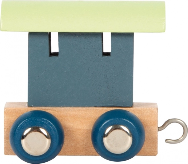 Small Foot Polar Alphabet Train Car Blue