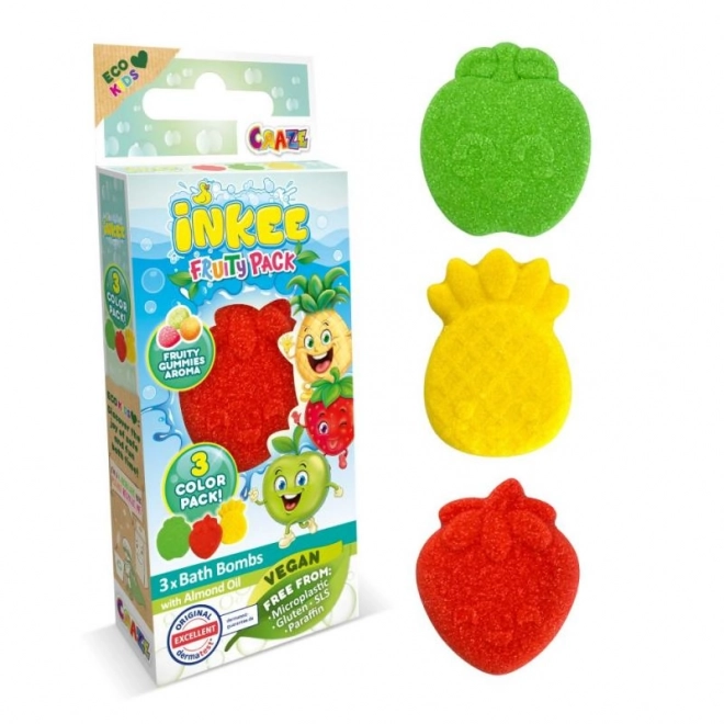 Inkee Fruit Bath Bombs Mini Pack