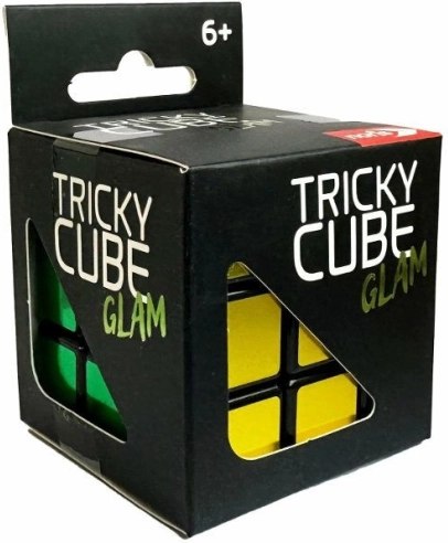 Simba puzzle cube with a glossy metallic finish