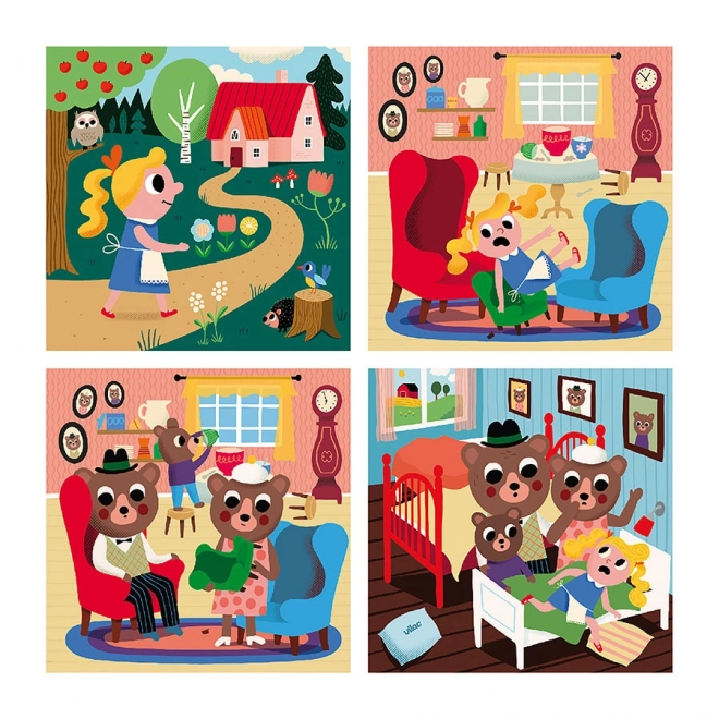 Wooden Puzzle Goldilocks Set of 4