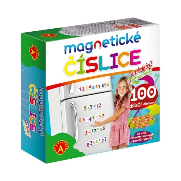 Magnetic Numbers for Fridge - 100 Pieces