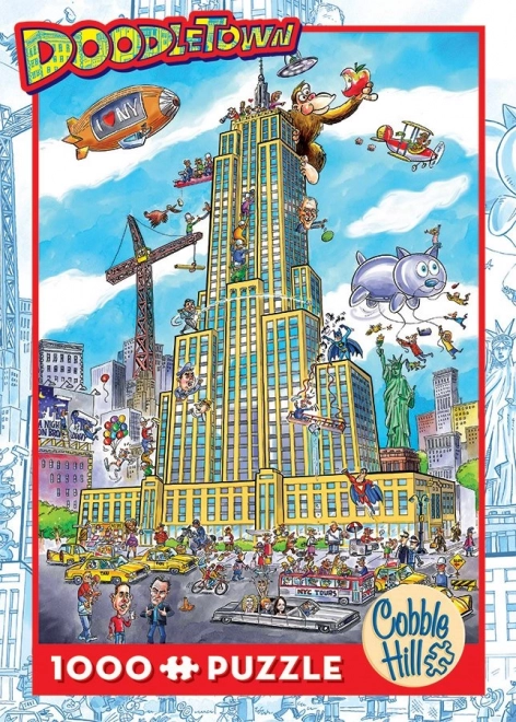 Cobble Hill Puzzle DoodleTown Empire State 1000 Pieces