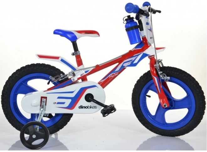 Children's Bike Red, Blue, White 14-Inch by Dino Bikes